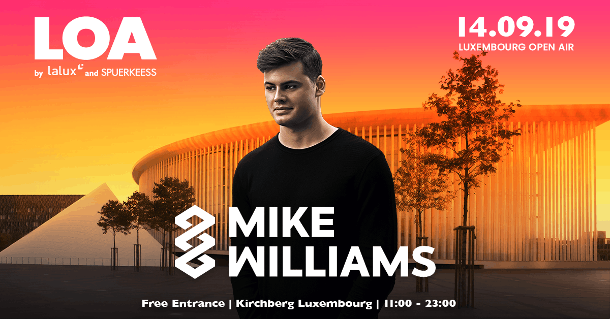 Mike Williams  sera un des invités étrangers du Luxembourg Open Air.  (Affiche: Luxembourg Open Air)