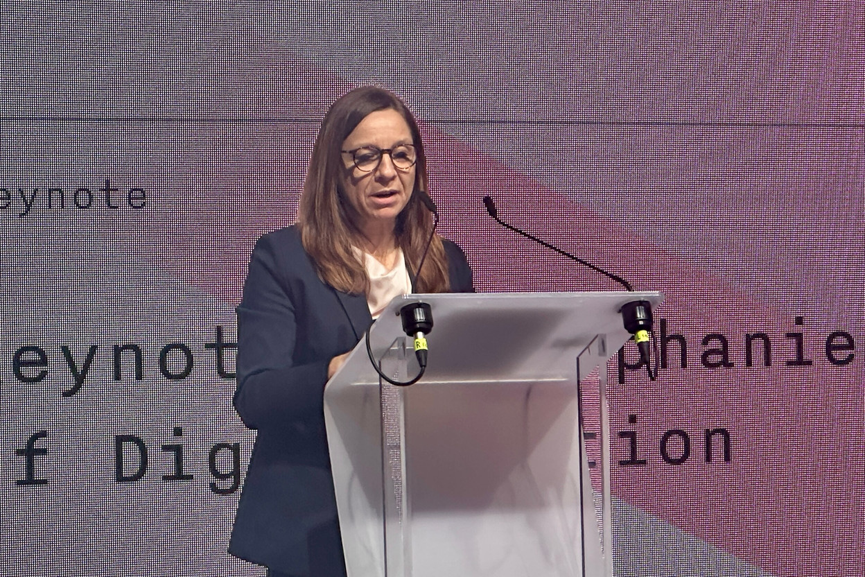 “Data is a major strategic resource, but the challenge is not simply to collect more data,” said Stéphanie Obertin, minister for digitalisation and minister for research and higher education, during her keynote at Nexus Luxembourg 2026 on 11 June 2026.  Photo: Paperjam