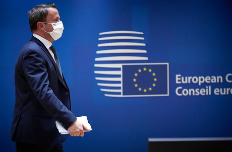 Le Premier ministre luxembourgeois Xavier Bettel était à Bruxelles la semaine dernière pour ce sommet, qui a duré au total quatre jours et quatre nuits. (Photo: Mario Salerno / Conseil européen)