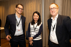 Maxime Leyder (Lux-Airport), Zoe Peter et François Folmer (Spuerkeess). (Photo: Eva Krins/Maison Moderne)
