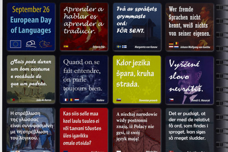 Affiche pour la Journée européenne des langues, le 26 septembre, collection Lëtzebuerg City Museum. (Photo: Christof Weber)