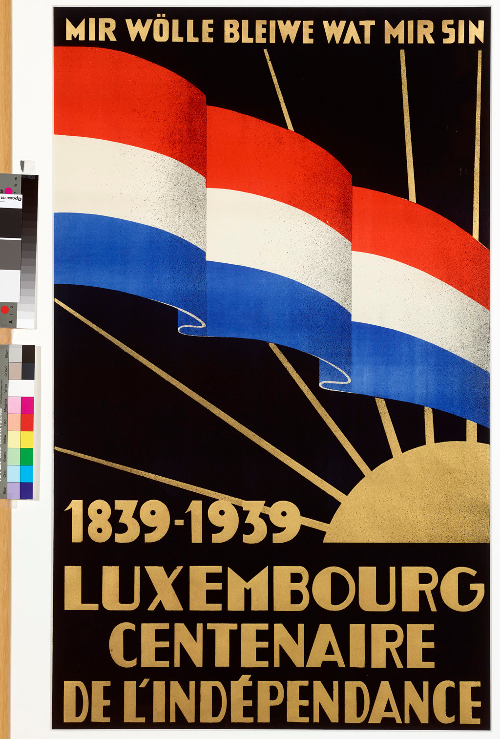 Affiche du centenaire de l’indépendance, 1939, collection Lëtzebuerg City Museum (photo: Lëtzebuerg City Museum)