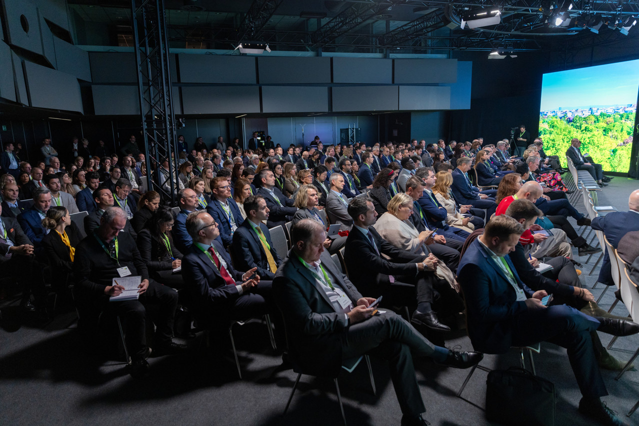 The Association of the Luxembourg Fund Industry released its “Reif survey 2023”, covering real estate investment funds, during the first day of the two-day Private Assets Conference, held at Luxexpo, 28 November 2023. Photo: Romain Gamba/Maison Moderne