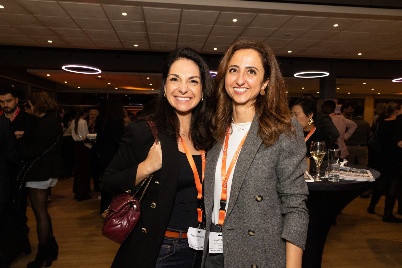 Petya Sheremetska (EIB) and Asya Petrova (Asya Petrova Dental Practice) at the Paperjam Club’s 10x6 event on Luxembourg’s financial centre in 2035, held at the Kinépolis Kirchberg, 19 November 2024. Photo: Eva Krins/Maison Moderne
