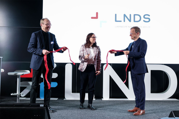 The Luxembourg National Data Service offers data-related services, with the “guarantee” of the state, to reassure market players. It was officially inaugurated at the European Convention Center on 4 December 2023. Photo: LNDS/Linkedin