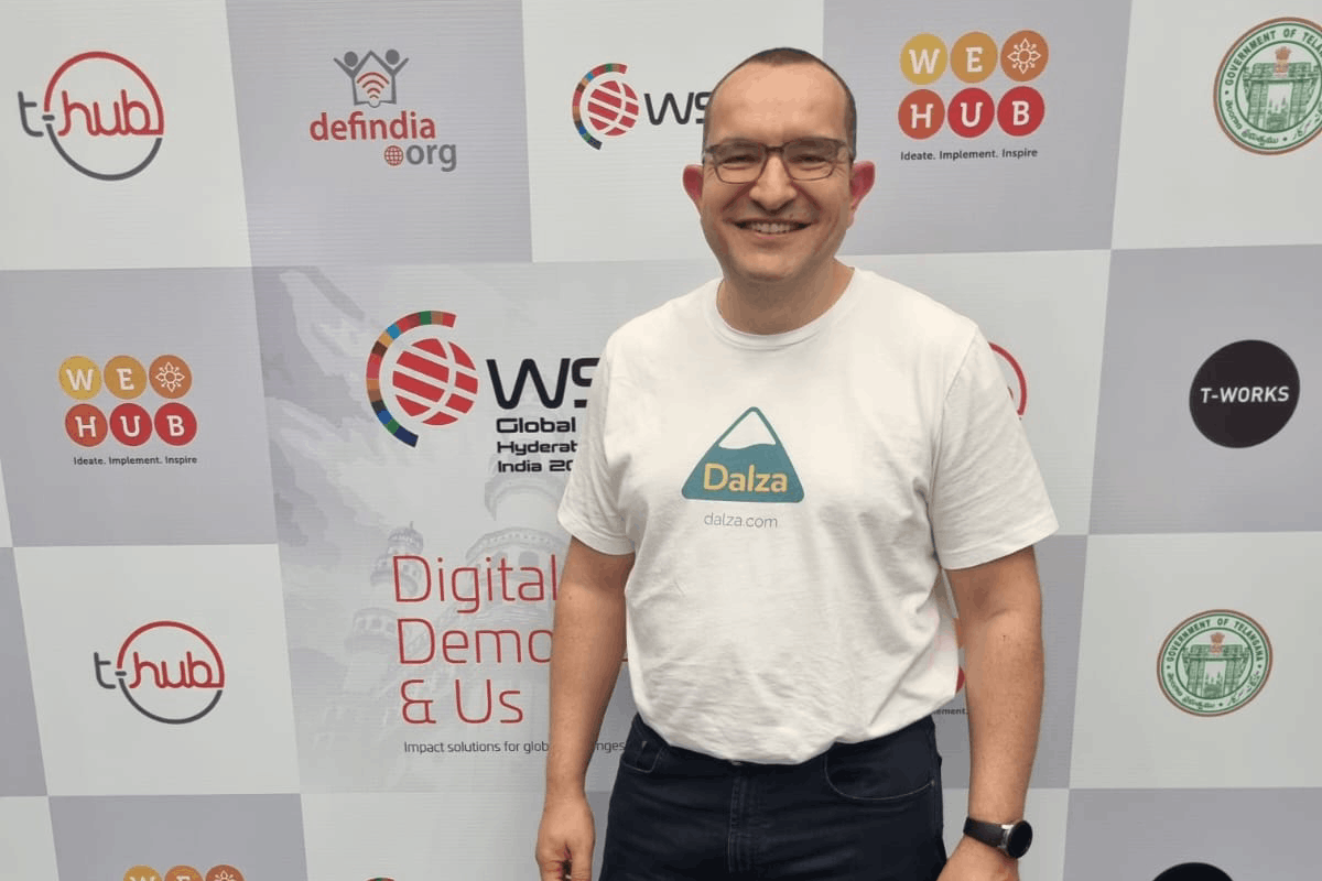 Robby Coelho won the World Champion of Learning and Education prize at the WSA (World Summit Awards) with his Dalza platform. Photo: Dalza