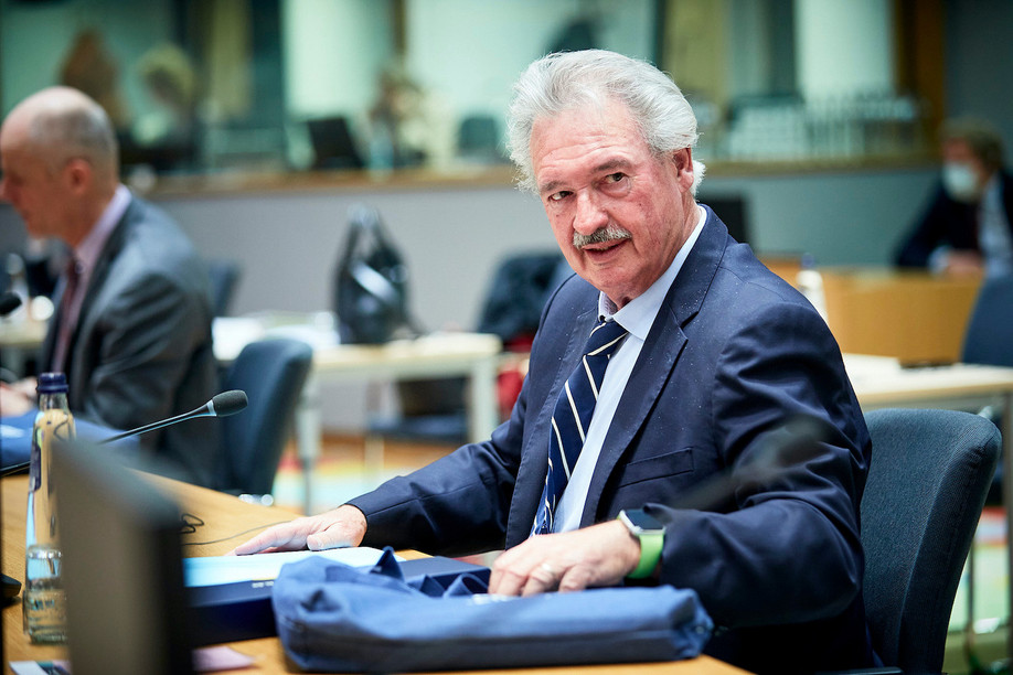 Luxembourg foreign minister Jean Asselborn during an EU meeting in February 2021 Photo: European Union
