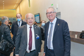 (from left to right) Maurer Ueli, Minister of Finance of the Swiss Confederation; Pierre Gramegna, Minister of Finance SIP/LUC DEFLORENNE
