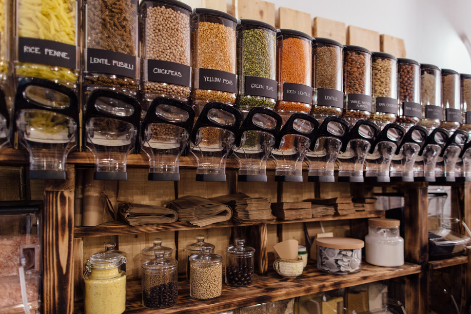 Zero waste shops allow customers to bring their own empty jars to fill up in-store. This allows for less waste both during the production stages but also at home.  Photo: Shutterstock