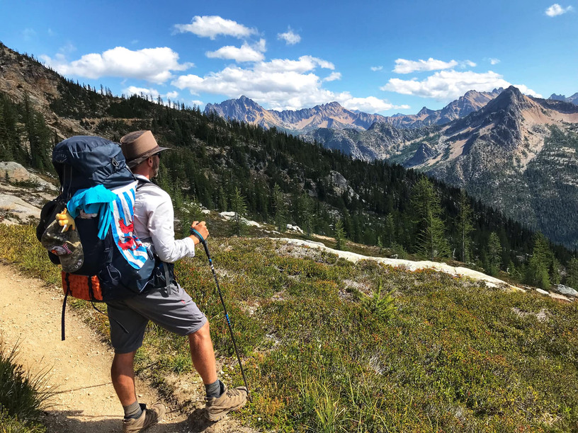 “If I can reach one kid, or people who are having a hard time with one picture, and if I can put a smile on their faces with my story, then to me, I would have reached my personal goal,” says thru-hiker Guy Christen. Guy Christen