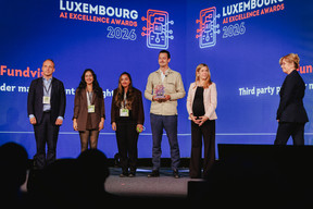 In the category “AI for Finance”, the prize went to “Third party provider management oversight” of Plenty, an artificial intelligence platform dedicated to the supervision of third-party service providers for regulated financial institutions. (Photo: Julian Pierrot/Paperjam)