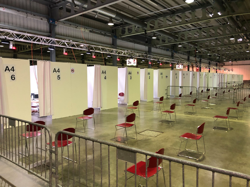 The Luxexpo vaccination centre, pictured in May 2021 Photo: Paperjam/Julien Carette
