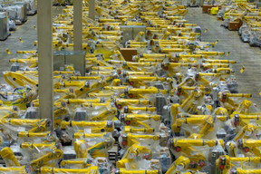 Fanuc's industrial robots are housed in the customisation and distribution centre in Contern.  Matic Zorman / Maison Moderne