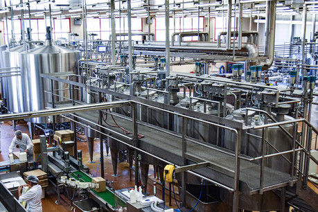 L’unité de production de glaces de Luxlait peut générer jusqu’à 300.000 litres les mois d’été. (Photo: Luxlait)