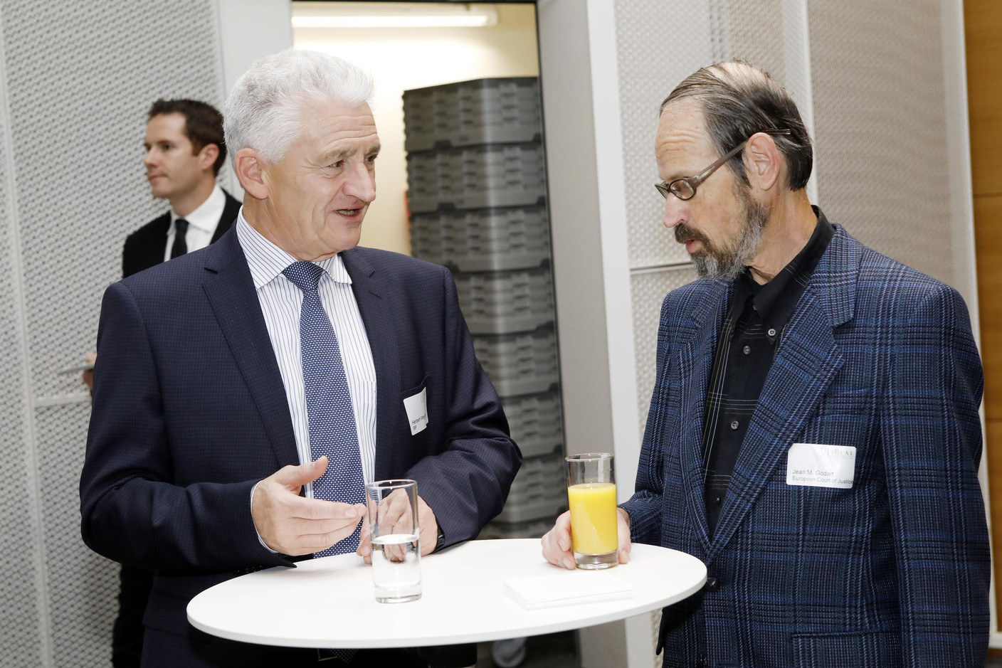 Herbert Weynand (IBF) et Jean M. Godard (CJUE) (Photo: Olivier Minaire)