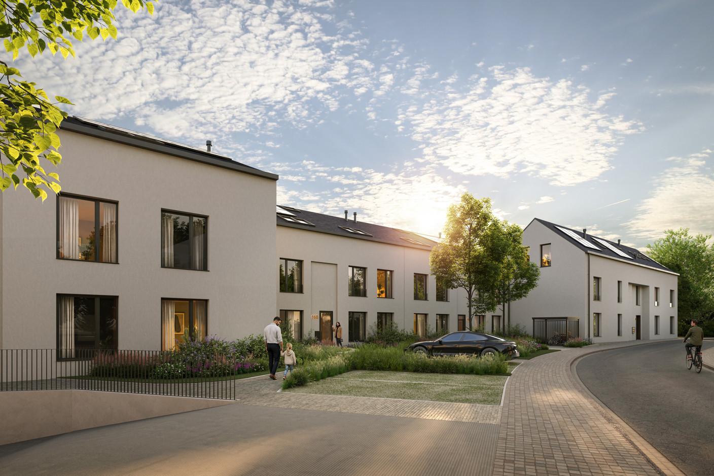 The plots vary in size and shape. LuxRED has opted for a flexible layout rather than a uniform grid, with interlocking gardens and paths running between them.   (Photo: LuxRED)