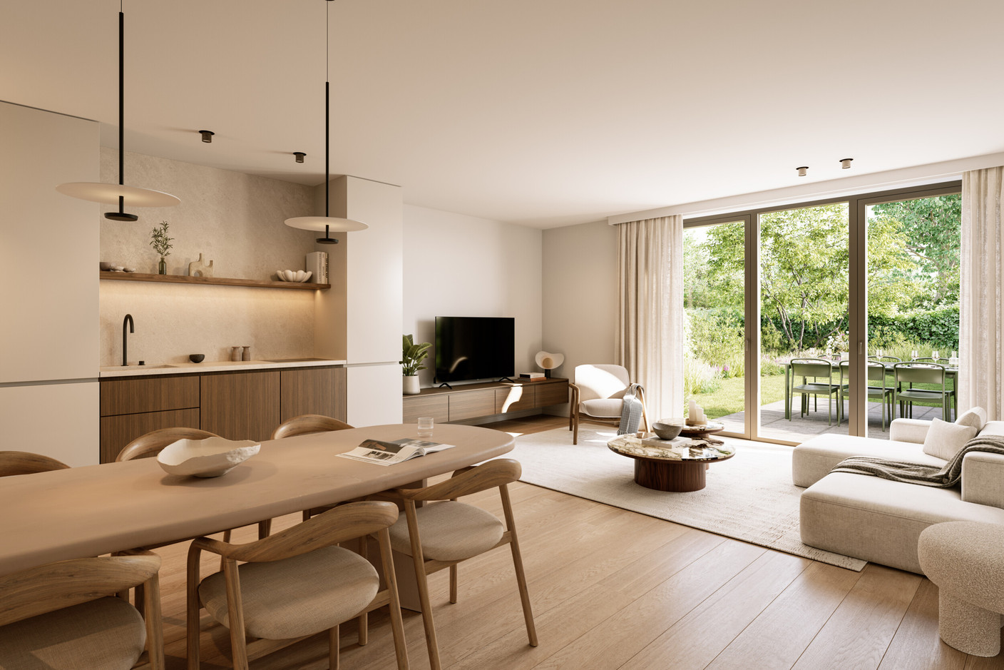  On this project, LuxRED has made the most of the compact spaces whilst retaining the essential features: a comfortable living area, storage space, a separate toilet and bedrooms that are easy to furnish.   (Photo: LuxRED)
