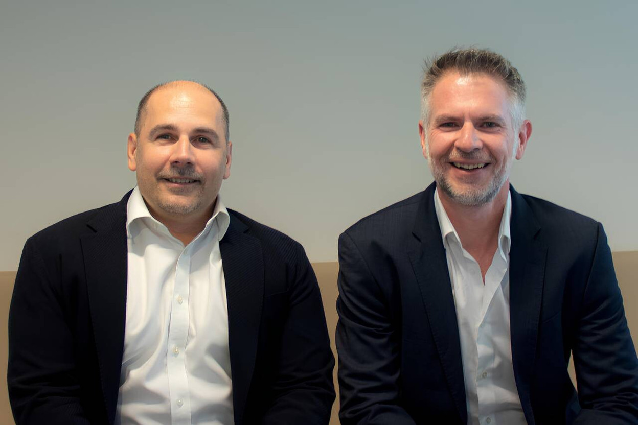 LuxTrust’s CEO, Fabrice Aresu (left), and Incert’s CEO, Benoît Poletti (right). (Photo: LuxTrust/Incert)