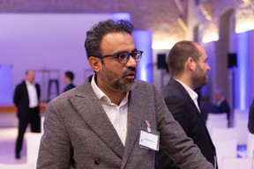 Anwer Mirza (Brookfield Asset Management) at the annual general meeting of the Luxembourg Valuation Professionals Association (LVPA), which took place at the Centre Culturel Schéiss on 15 November 2023. Photo: Romain Gamba/Maison Moderne