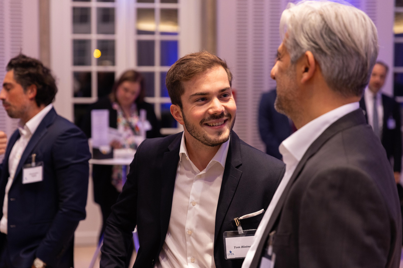 Tom Bintner (BHB & Partners) at the annual general meeting of the Luxembourg Valuation Professionals Association (LVPA), which took place at the Centre Culturel Schéiss on 15 November 2023. Photo: Romain Gamba/Maison Moderne