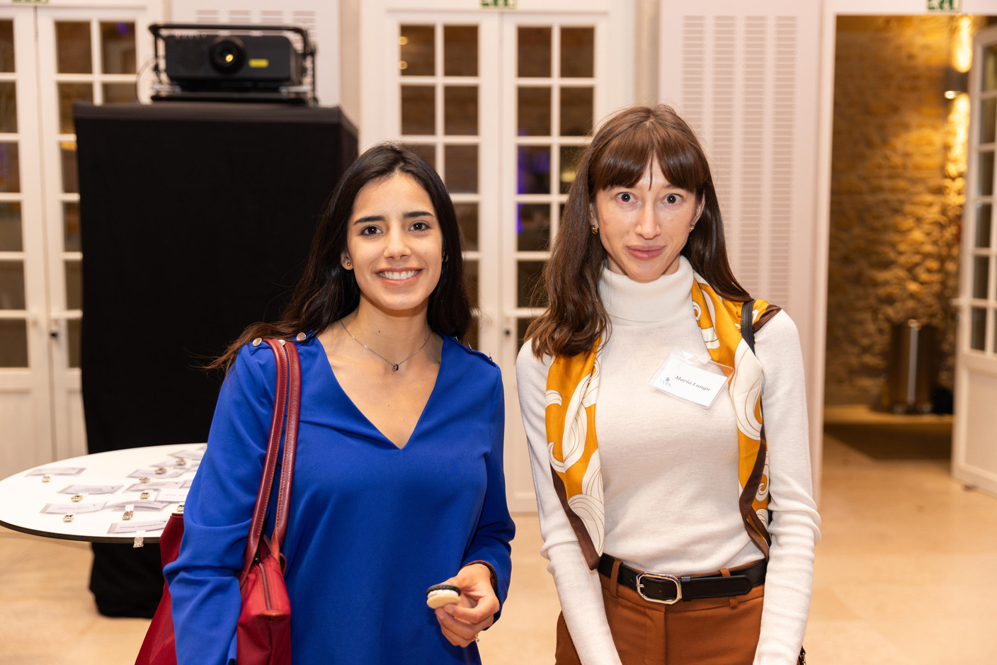 Maria Lungu (PwC, right) at the annual general meeting of the Luxembourg Valuation Professionals Association (LVPA), which took place at the Centre Culturel Schéiss on 15 November 2023. Photo: Romain Gamba/Maison Moderne