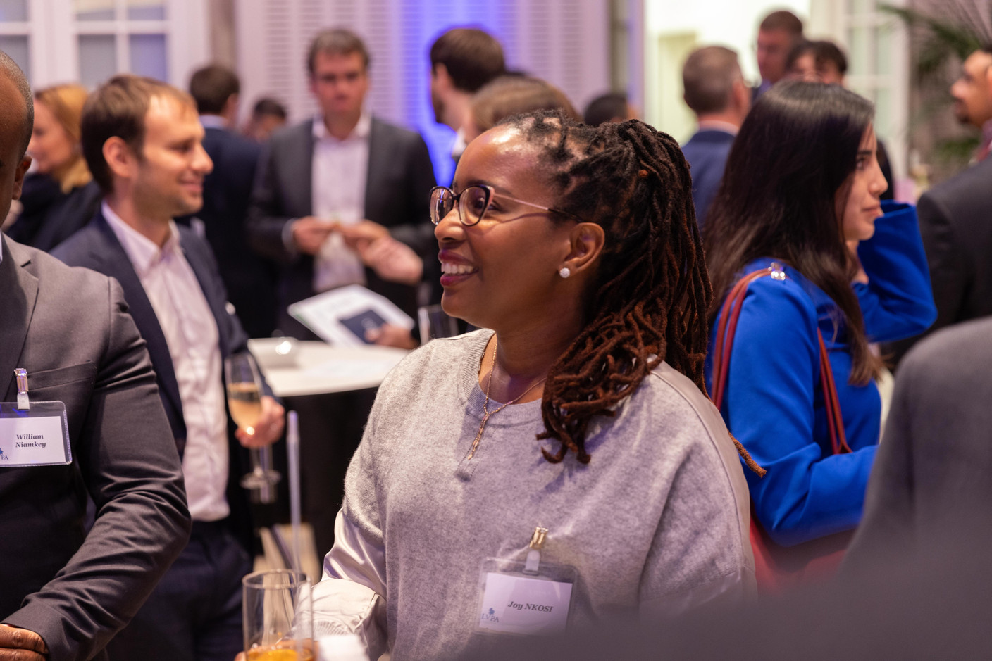 Joy Nkosi (Kroll) at the annual general meeting of the Luxembourg Valuation Professionals Association (LVPA), which took place at the Centre Culturel Schéiss on 15 November 2023. Photo: Romain Gamba/Maison Moderne