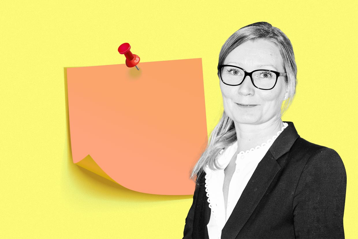 In a previous job, Maaret Davey’s new team faced post-corporate merger redundancies. Her ‘lesson learned’ was not to separate her role as a manager from her ‘whole self’. Image credit: ISL picture/Maison Moderne illustration