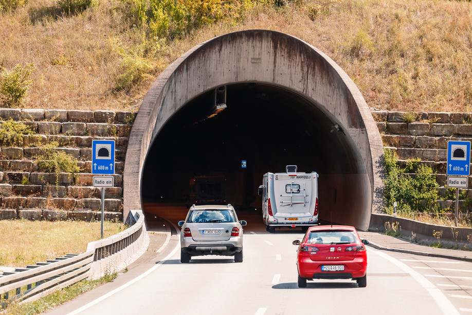 Motorway tunnels has began and will continue until the end of October Frantic00/Shutterstock.