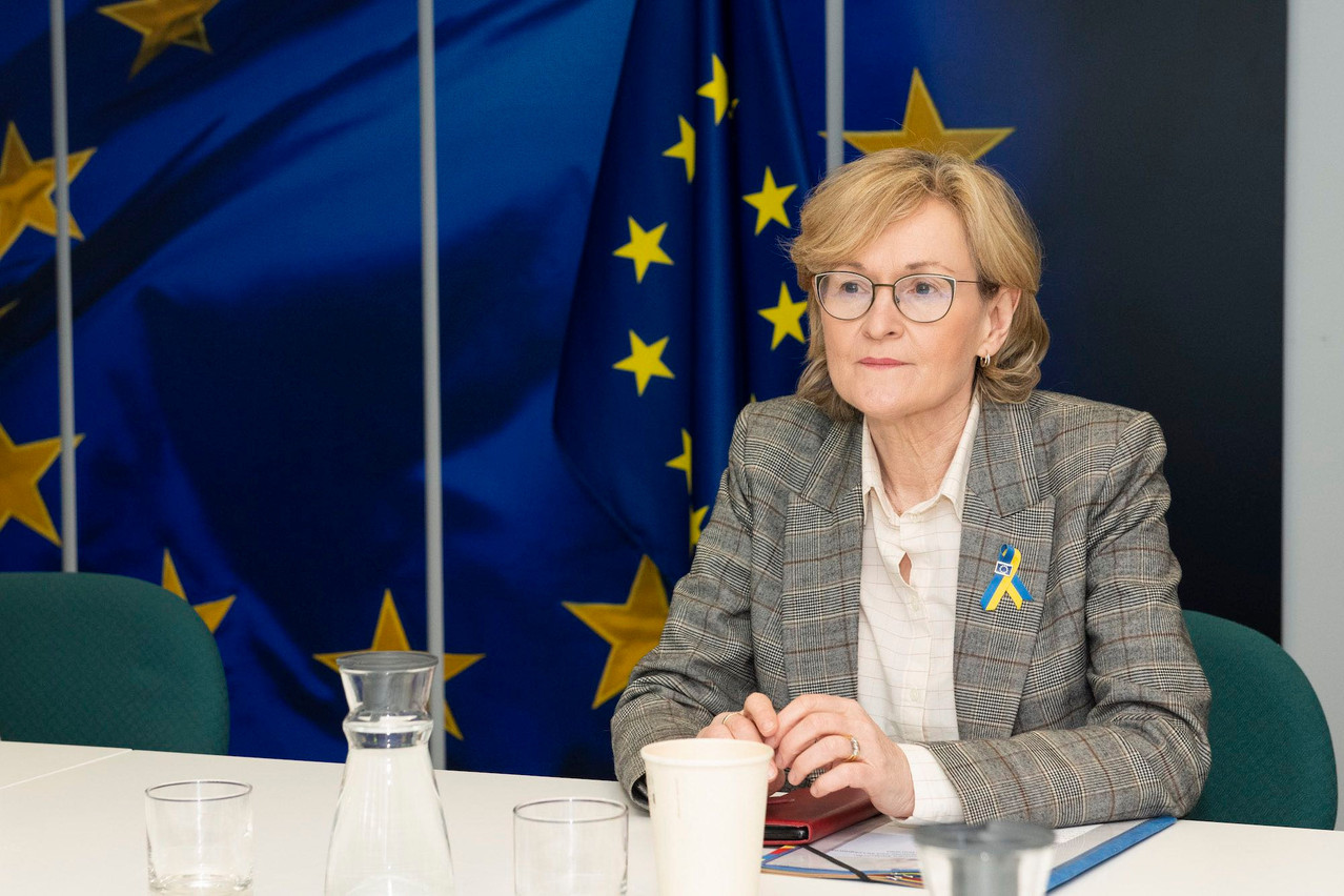 Mairead McGuinness, the European financial services commissioner, made the case for the reform of investment fund delegation rules during an Association of the Luxembourg Fund Industry conference, 23 March 2022. Library picture: Mairead McGuinness, seen at the European Commission in Brussels, 22 March 2022. Photo credit: European Commission