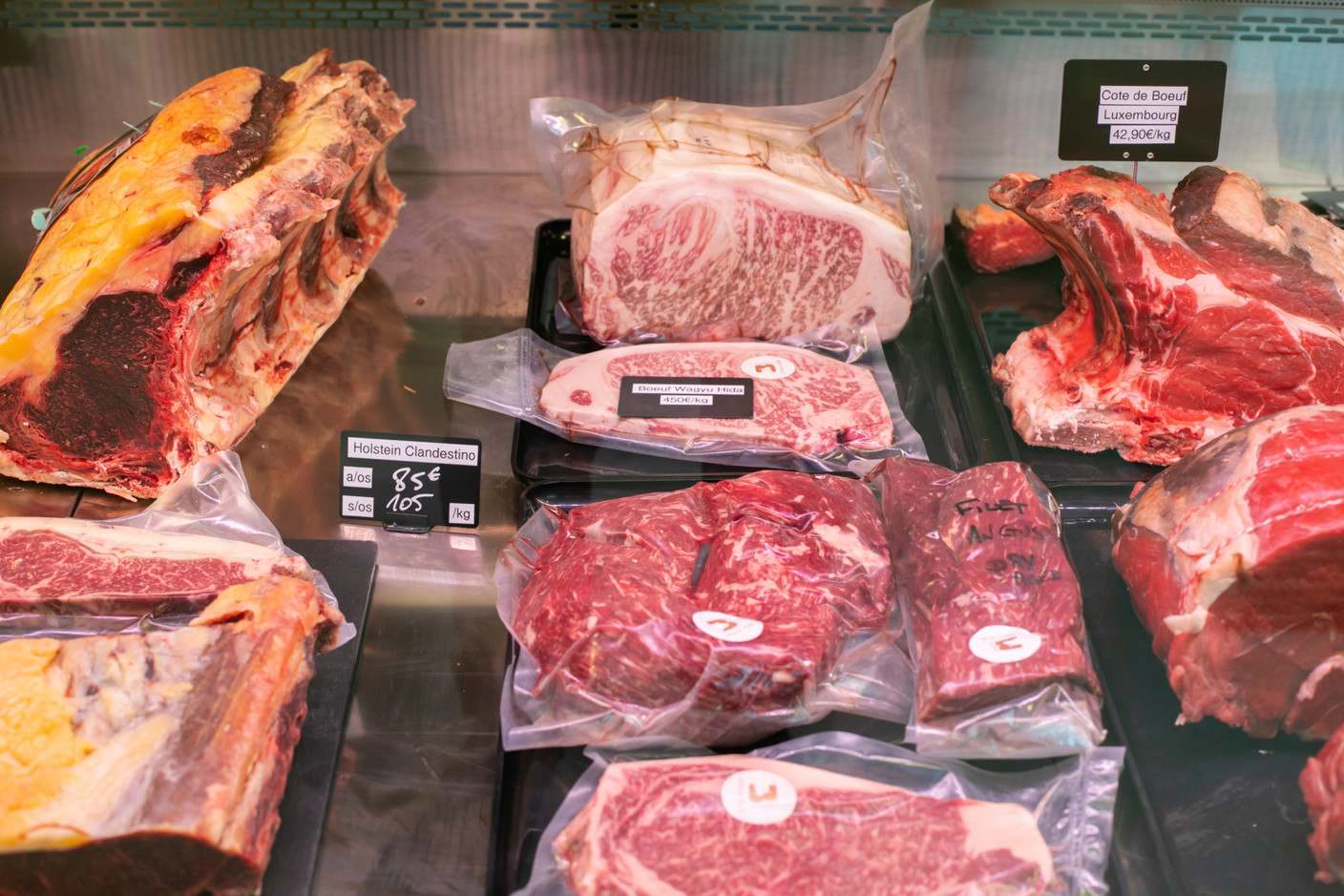 In the window, we marvel at the incredible pieces of beef. Photo: Matic Zorman/Maison Moderne