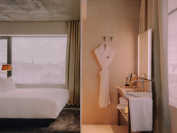 The beds, facing the windows, allow you to wake up gently to daylight. Photo: Julius Hirtzberger