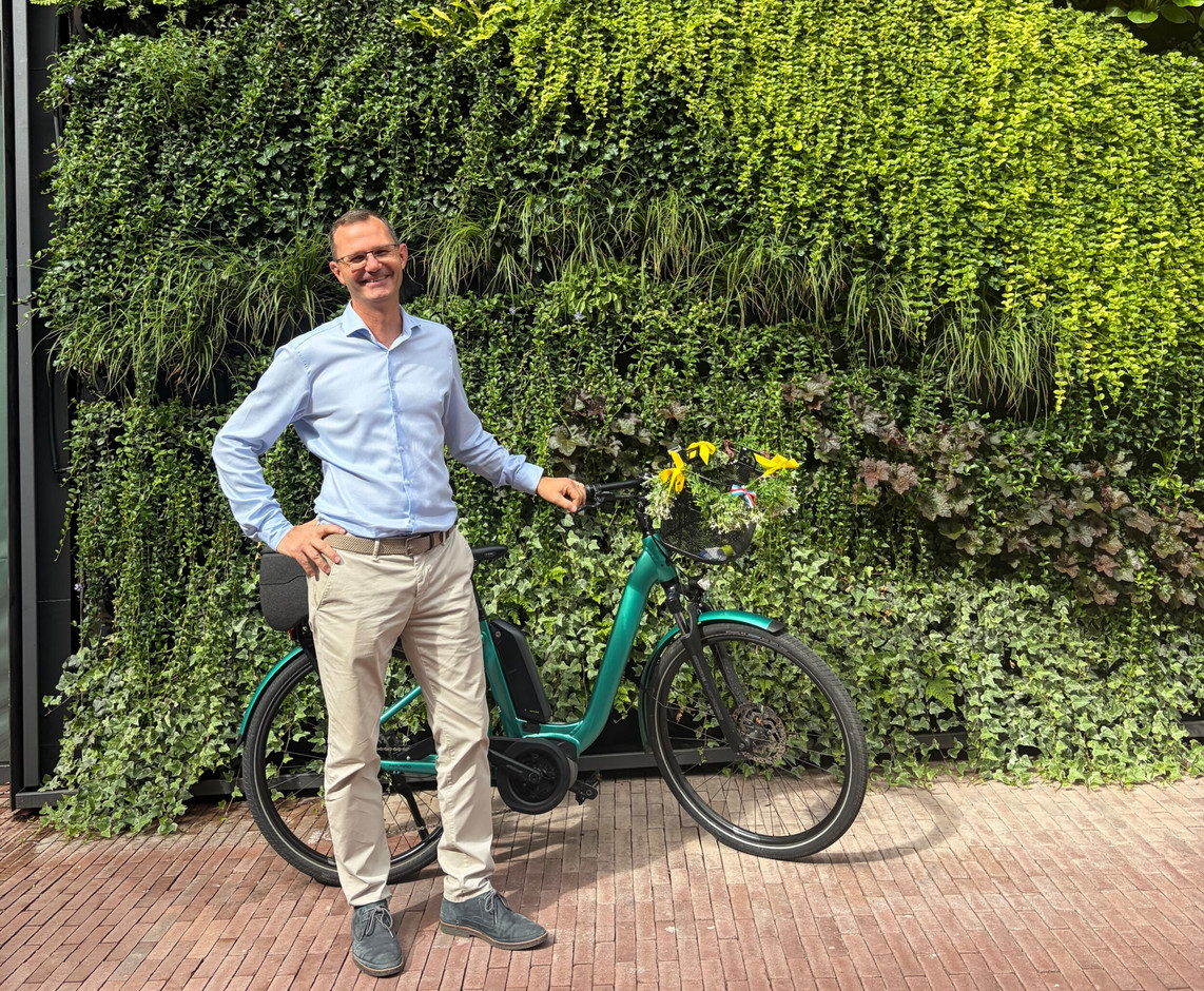 All smiles, Michel Volk is delighted both to be back home and with the initial feedback on the Maison Melu project. (Photo: Alix Bellac)