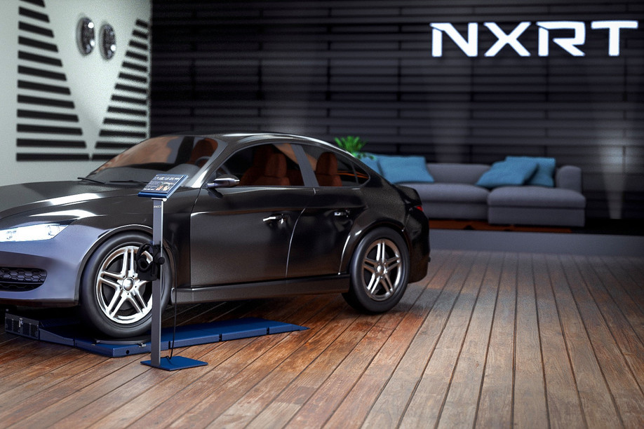 NXRT’s external device and a pair of virtual reality glasses can be used to transform any vehicle into a “driving simulator”. Photo: NXRT