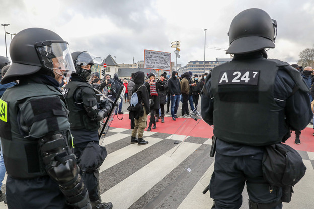 Si de nouvelles manifestations ont lieu le week-end prochain, elles seront limitées entre le Glacis et la place de l’Europe. (Photo: Luc Deflorenne/archives)