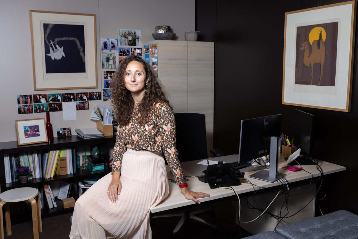 Marie-Adélaïde Leclercq-Olhagaray, in her office at Arendt (Maison Moderne / Romain Gamba)