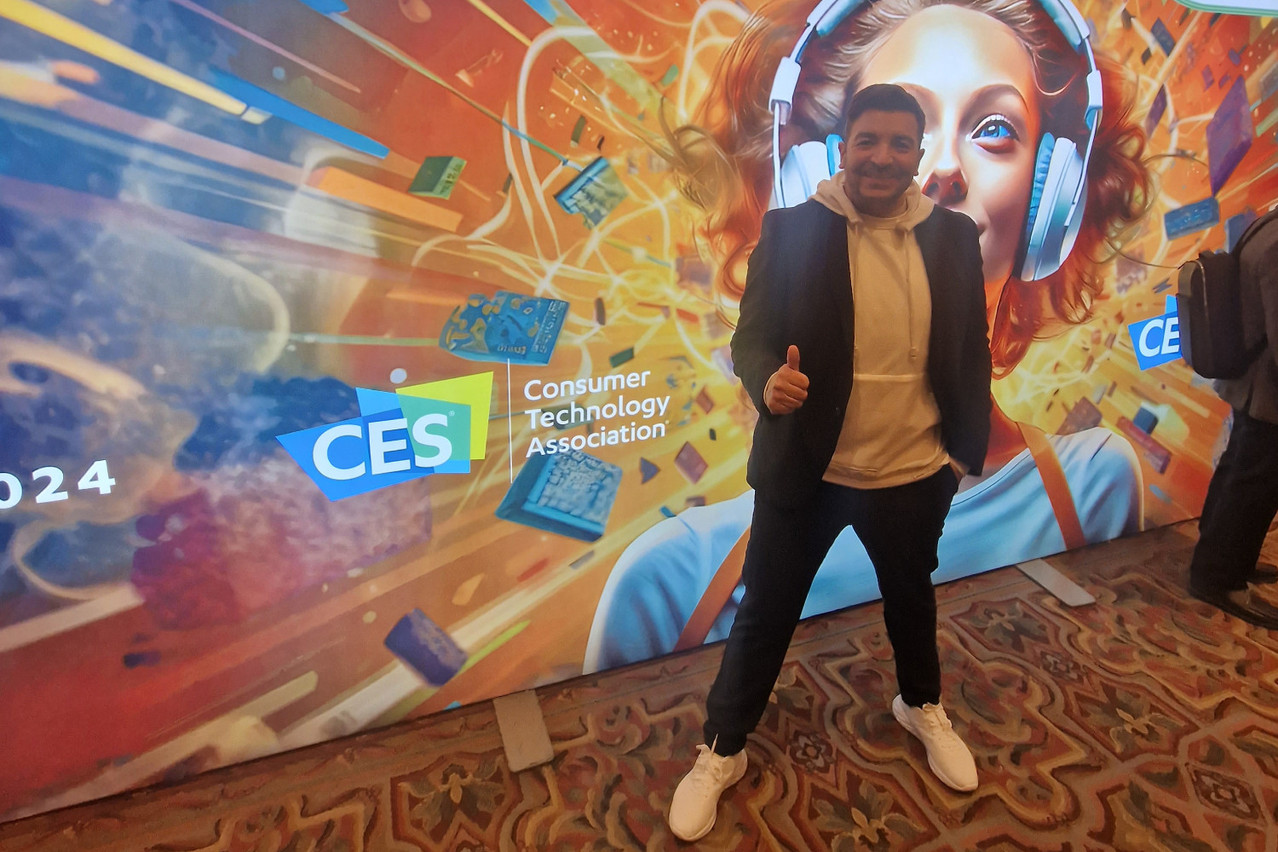 Kamel Amroune, pictured at the Consumer Electronic Show in Las Vegas, was delighted to confirm the dates for Nexus 2050. Photo: The Dots