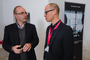 François Delvaux (Minds&More) et Thierry Raizer (Maison Moderne) (Photo: Nader Ghavami)