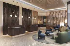 The hotel lobby was also redesigned in the same spirit. Illustration: Marriott International
