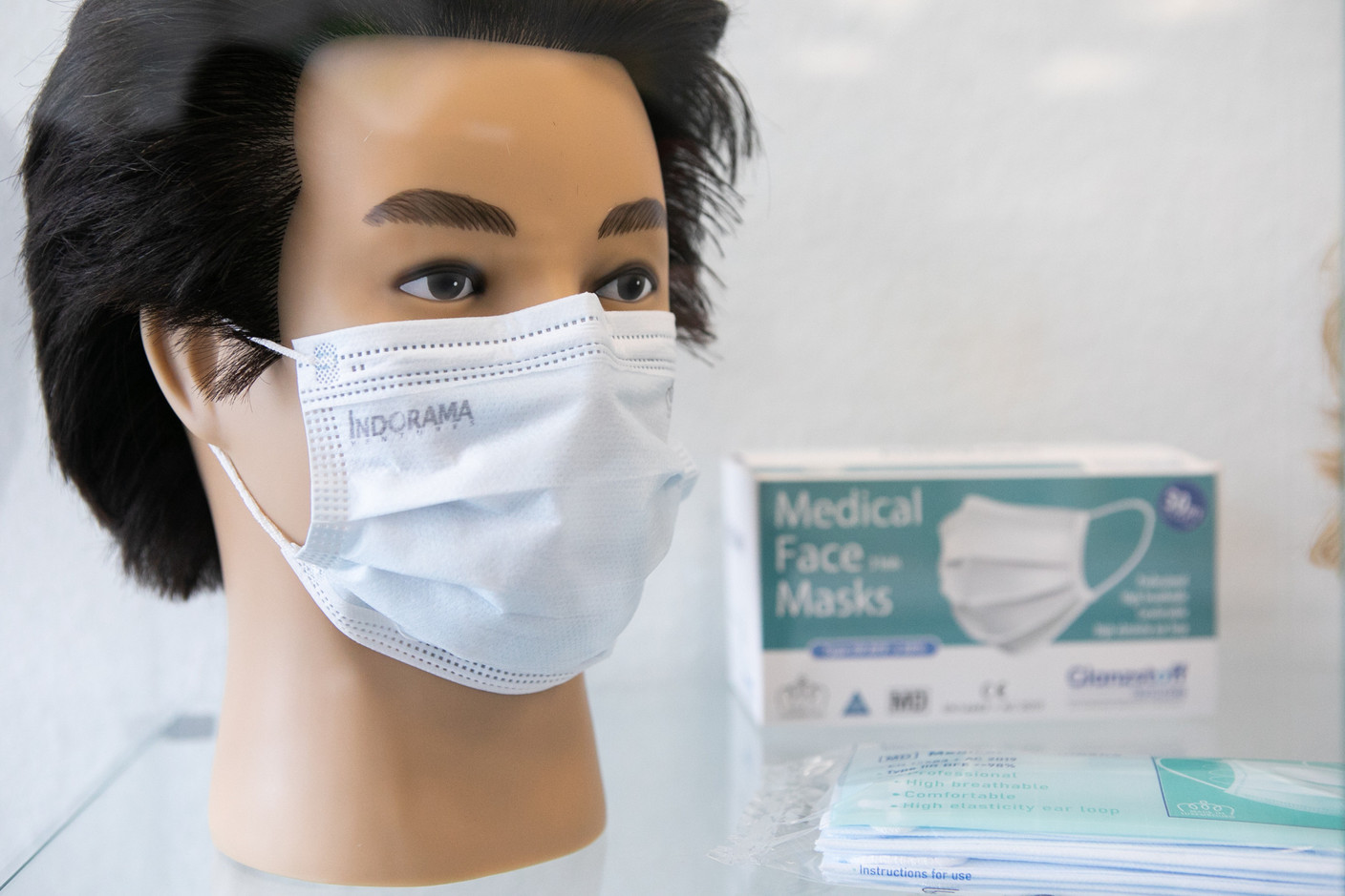 Les masques de Textilcord se vendent à 20 centimes l’unité. (Photo: Matic Zorman/Maison Moderne)