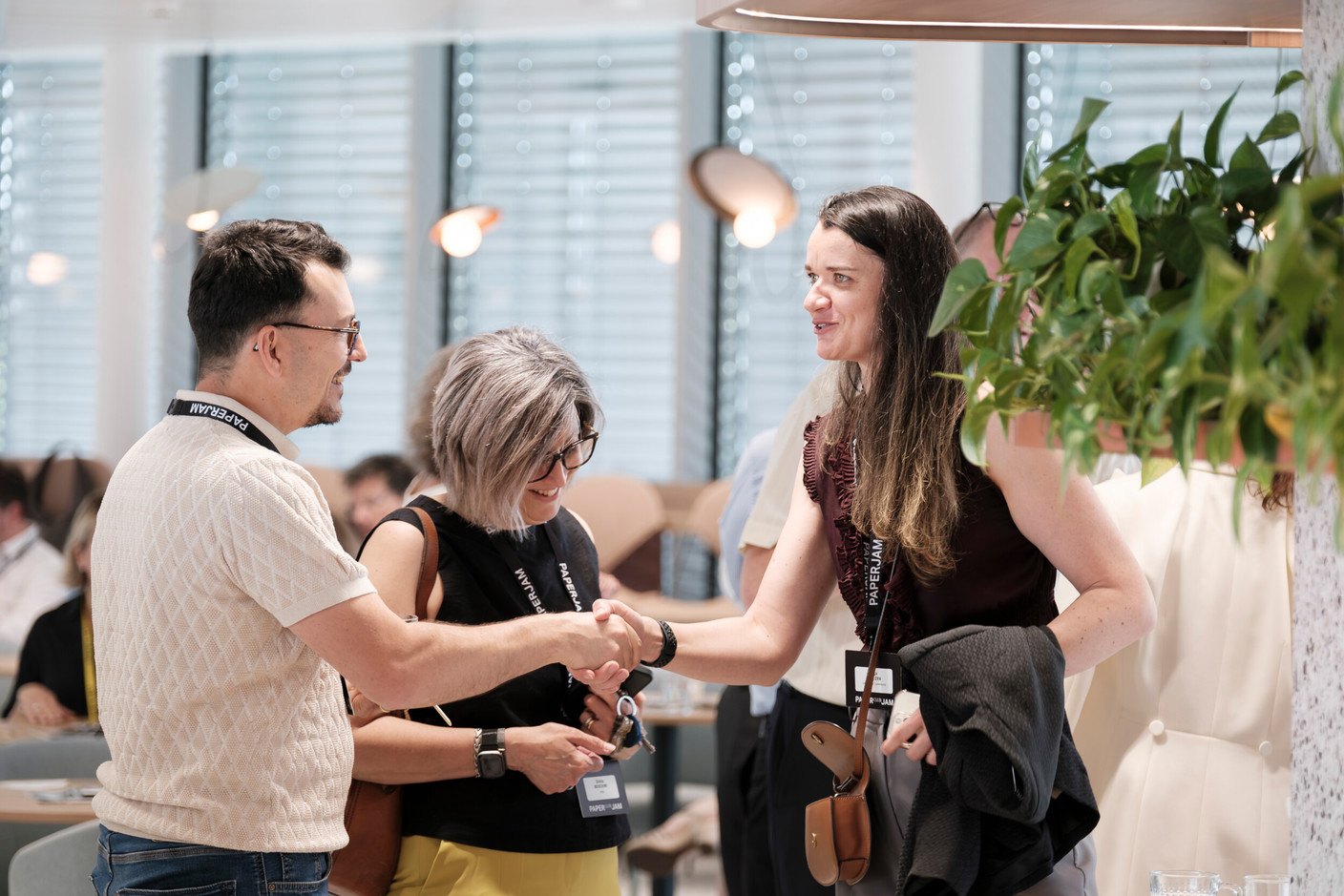 Andrea Bonfanti, Silvia Boschini (Kite) and Olga  Frolova (Légère Hotel Luxembourg). (Photo: Jan Hanrion/Paperjam)