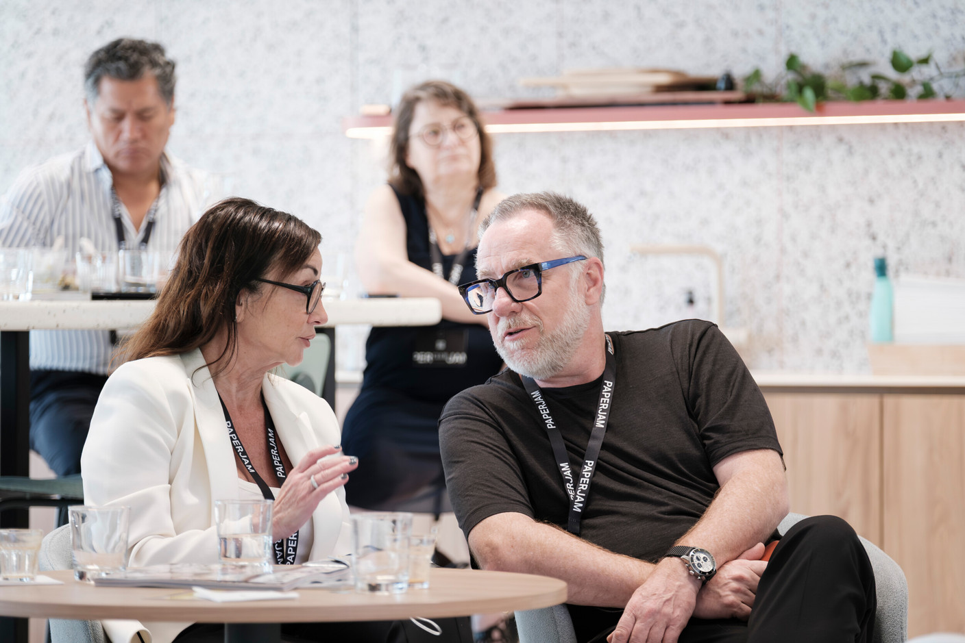 Carole Miltgen (Prisma) and Daniel Eischen (Interact). (Photo: Jan Hanrion/Paperjam)