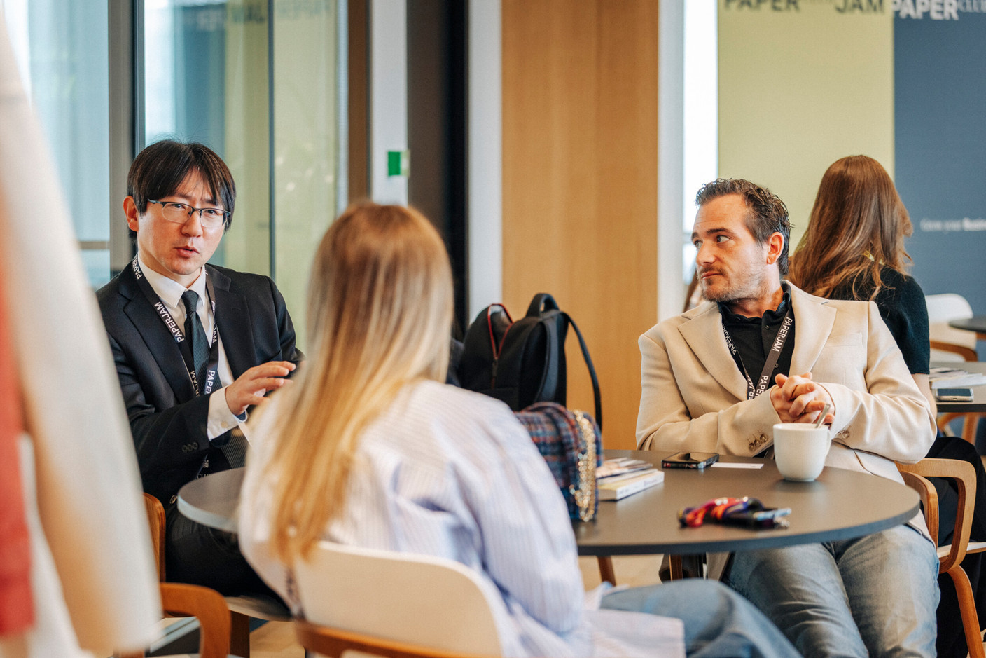 Yu Yamada (VP Bank) and Gilles Hoffmann (Ilres). Photo: Julian Pierrot/Paperjam