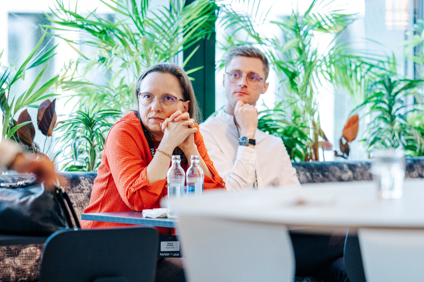 Valerie Verner (Hogan Lovells) and Kilian Bonnemberger (ACA Luxembourg). Photo: Julian Pierrot/Paperjam
