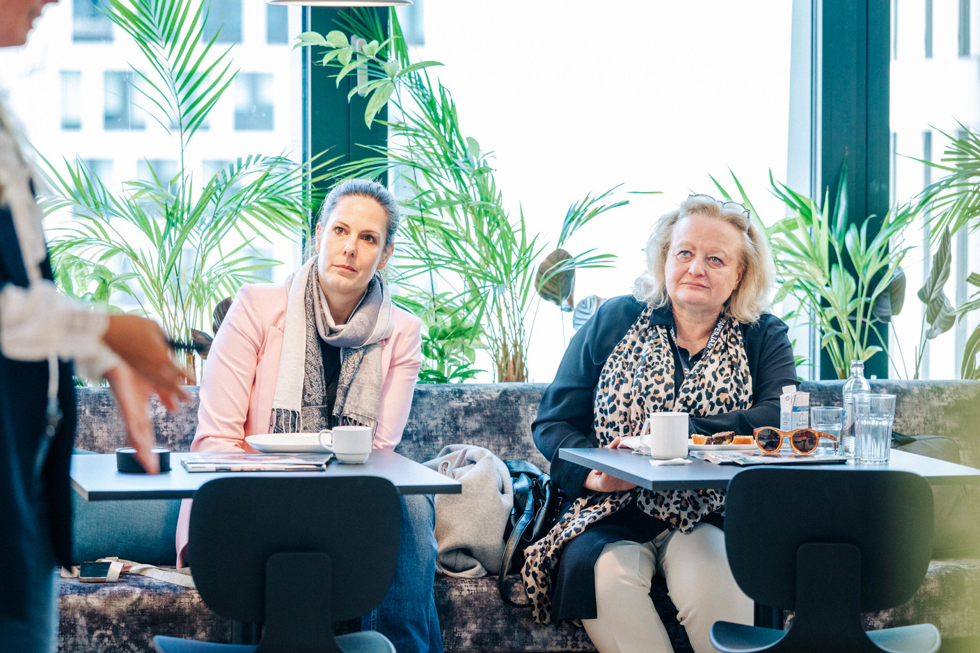 Delia Controguerra (STATEC) and Françoise Frieden (Luxtram). Photo: Julian Pierrot/Paperjam