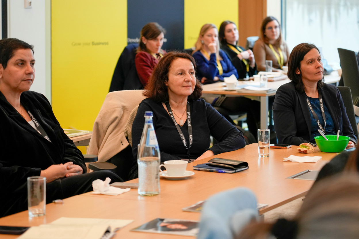 Leila Piroux (HACA Partners), Veronique Lancia (Totem) et Laurence Chane (SLG). (Photo : Virginie Willemet/Vyou)