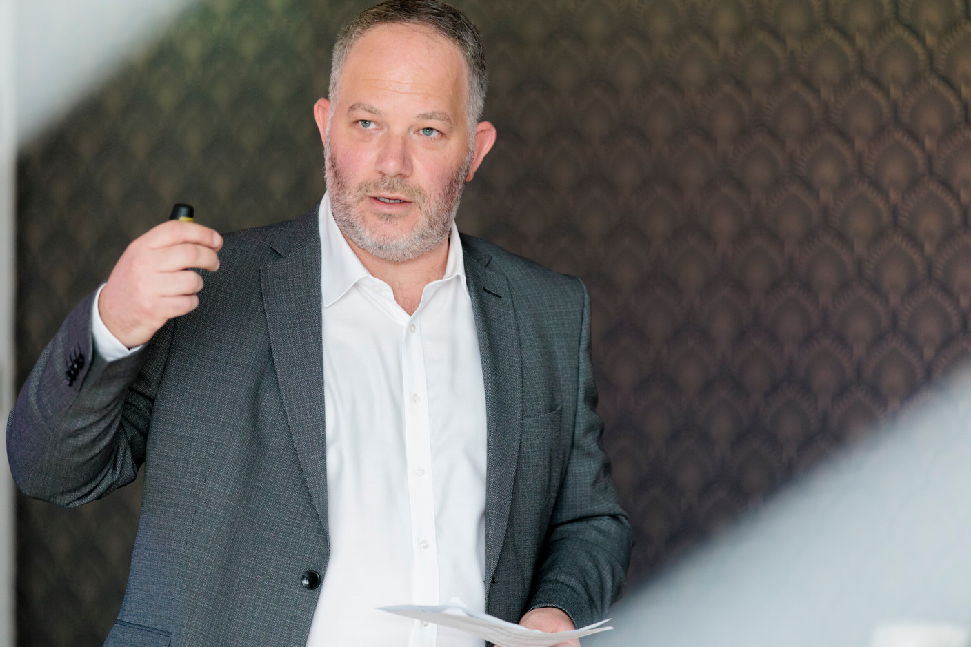 Laurent Derkum (Raiffeisen). (Photo : Julian Pierrot/Paperjam)