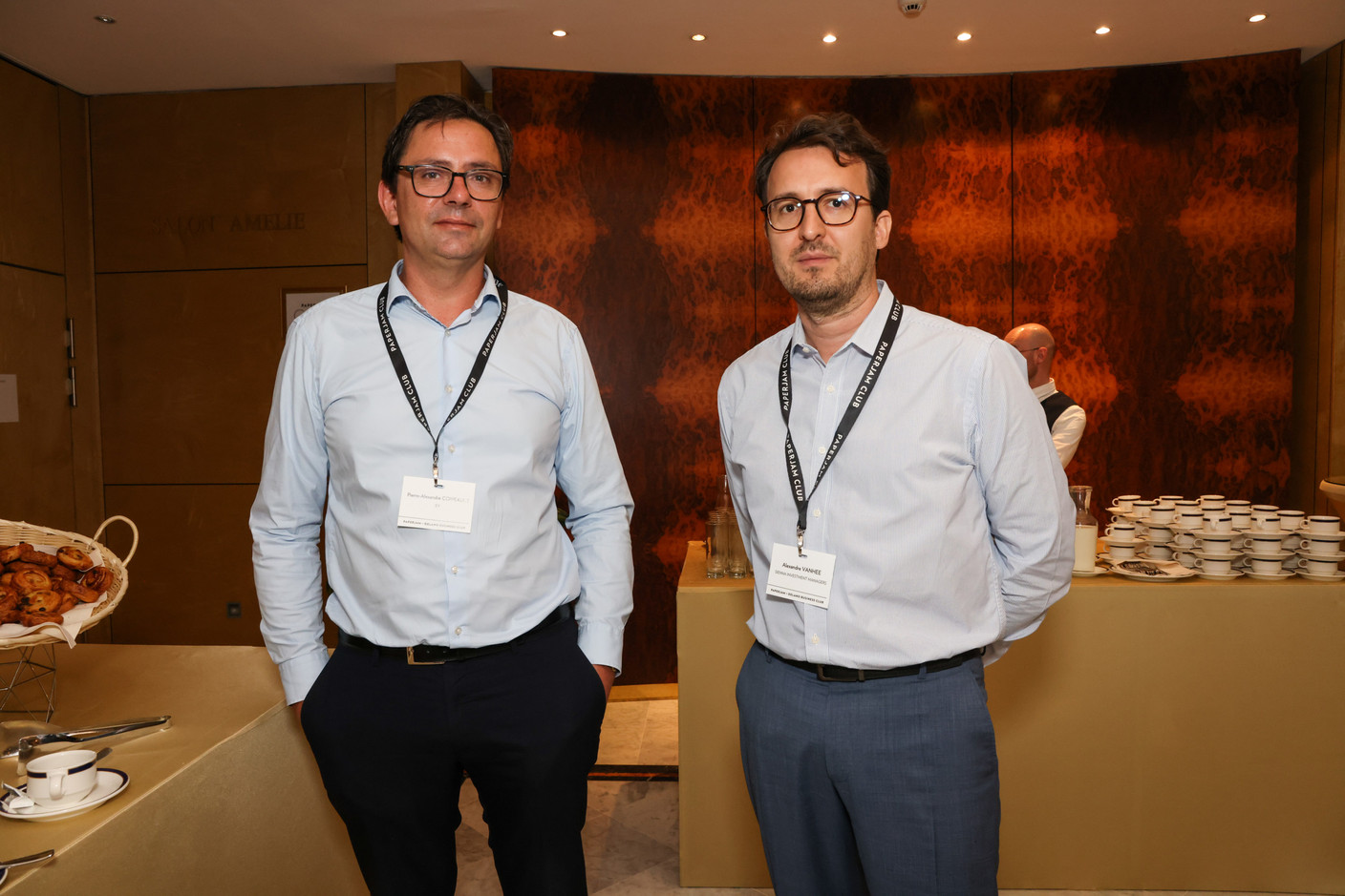 Pierre-Alexandre Coipeault (EY) et Alexandre Vanhee (Sienna Investments Managers). (Photo: Eva Krins/Maison Moderne)
