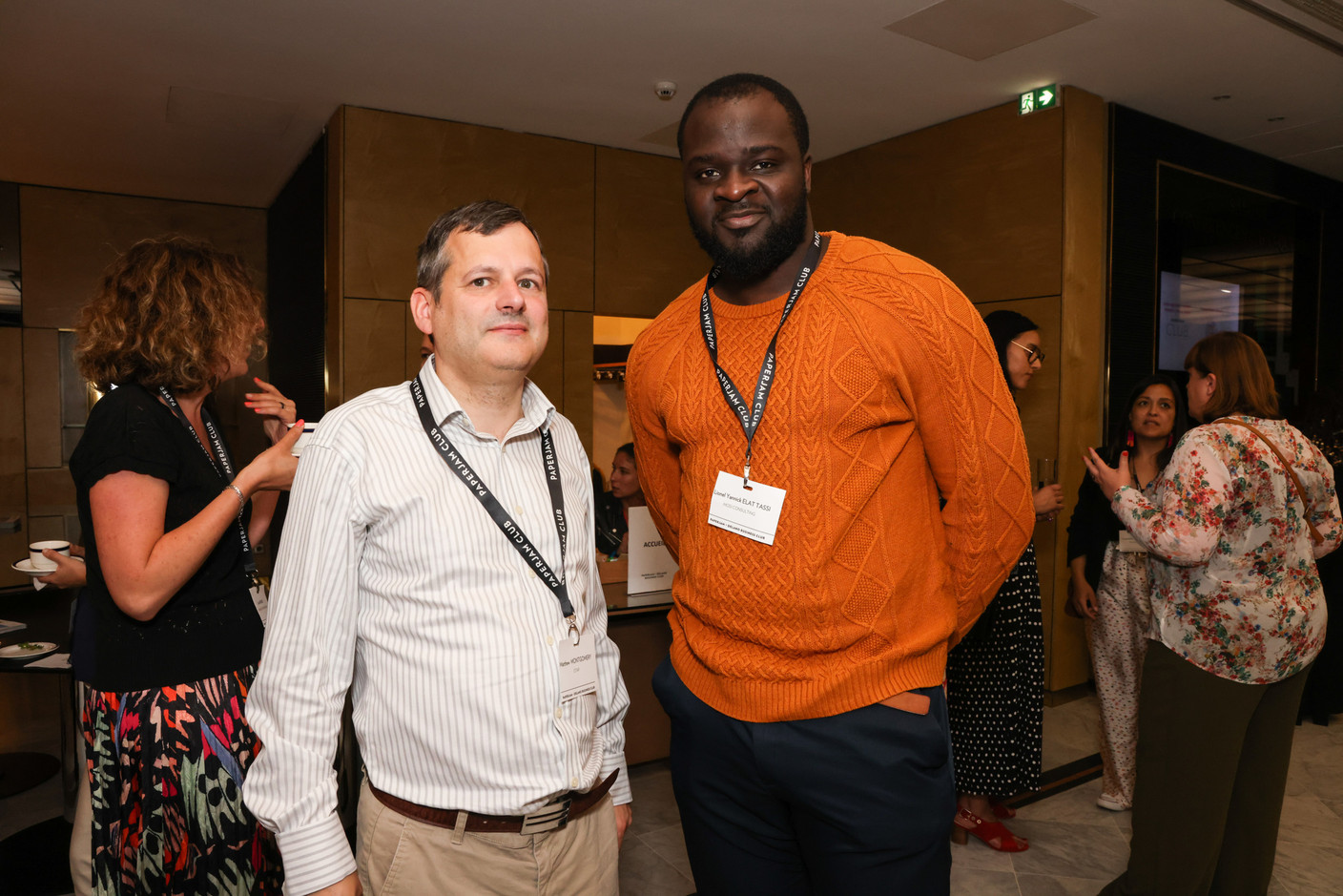 Matthew Montgomery (Otap) et Lionel Yannick Elat Tassi (Mosi Consulting). (Photo: Eva Krins/Maison Moderne)