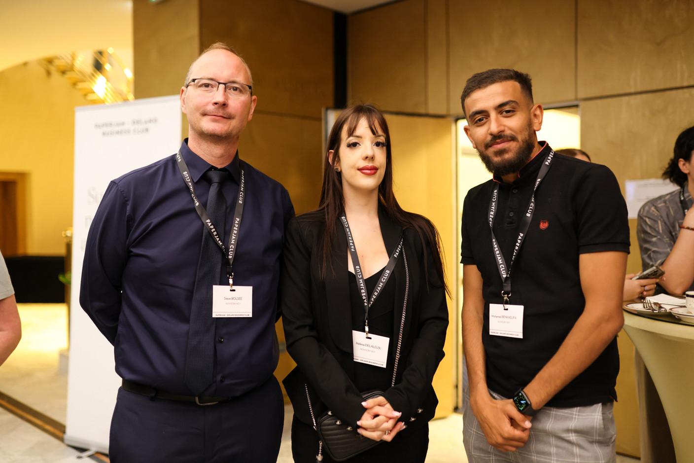 Steve Bolsee, Helena Delaleux et Mohamed Benkhelifa (Advisory Key). (Photo: Eva Krins/Maison Moderne)