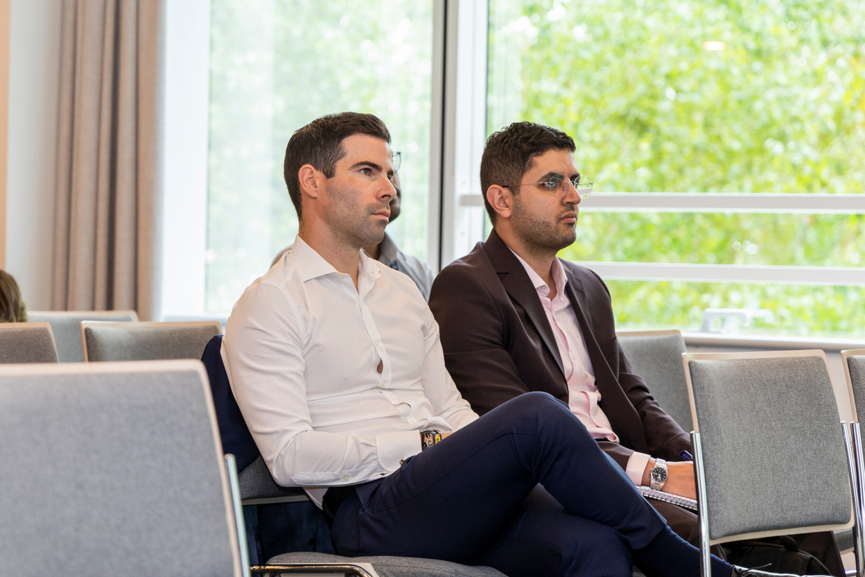 Charles Gebus and Youssef Aqqa (Bank Pictet & Cie). Photo: Matthieu Barbosa/Xantor